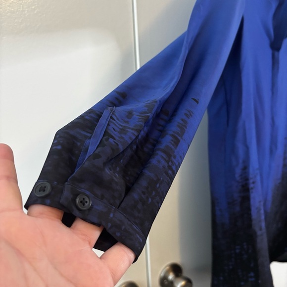 Elie Tahari Royal Blue Blouse - Picture 2 of 9